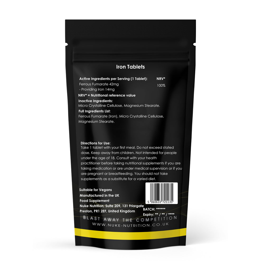 Iron Tablets – 14mg Iron | NOR